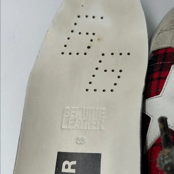 Golden Goose Suede Printed Sneakers Women's Size 8 IT 38 - Picture 9 of 12